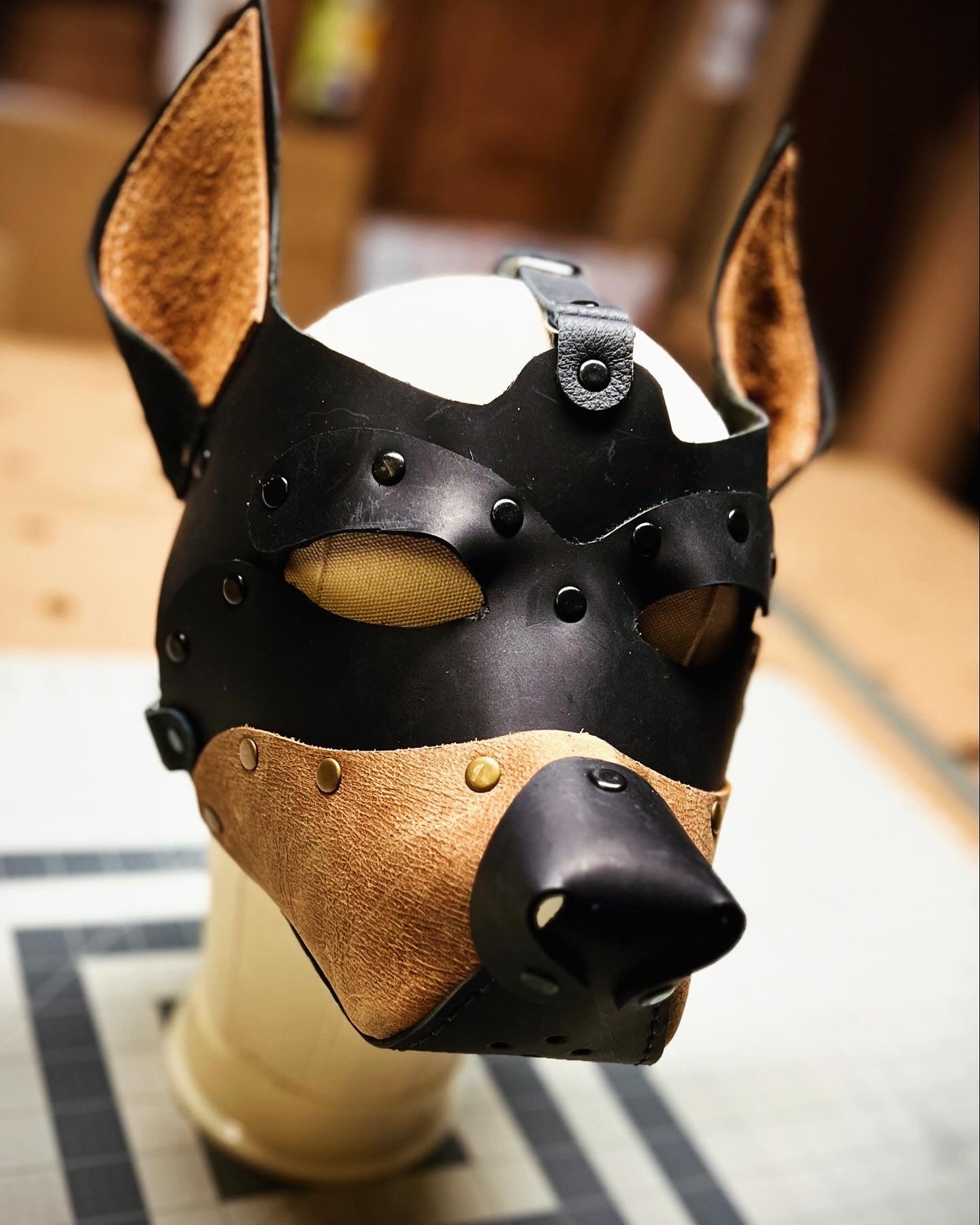 Leather Pup Mask