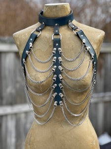 Leather and Chain Harness